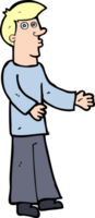 cartoon curious man png