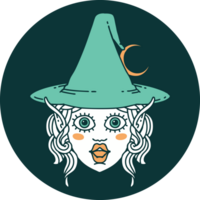 ícone de rosto de personagem de mago elfo png