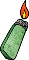 encendedor desechable de doodle de dibujos animados png