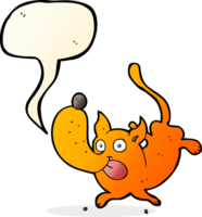 cartoon funny dog with speech bubble png