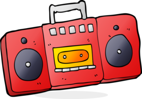 cartoon radio cassettespeler png