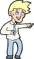 cartoon funny office man pointing png