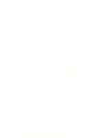 desenho de giz de café gelado png