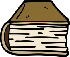 Cartoon-Doodle altes Buch png