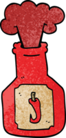 Cartoon-Doodle heiße Chili-Sauce png