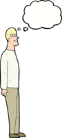 cartoon tall man with thought bubble png