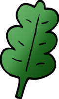 cartoon doodle oak leaf png