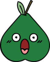 poire de dessin animé mignon png