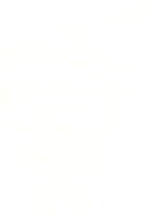 dibujo de tiza de robot festivo png