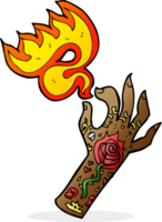 tecknad tatuering hand symbol png