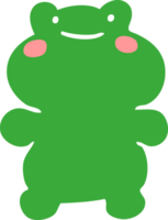 funny cartoon doodle frog png