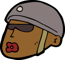 Cartoon Polizist Kopf png