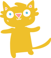 platt Färg illustration tecknad serie katt png