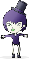 cartoon halloween vampire girl png