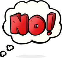 cartoon no symbol with thought bubble png