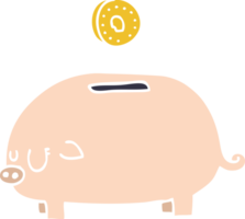 Cartoon-Doodle-Sparschwein png