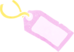 tecknad bagagebricka png