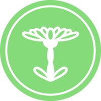 blühende Blume kreisförmiges Symbol png