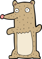 funny cartoon bear png