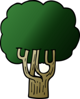 cartoon doodle blooming tree png