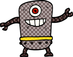 robot de garabato de dibujos animados png