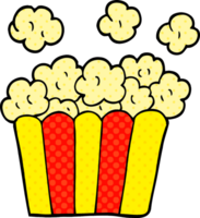 cartoon doodle cinema popcorn png