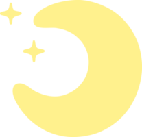 tecknad måne och stjärnor png