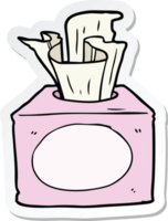 sticker of a cartoon tissues png