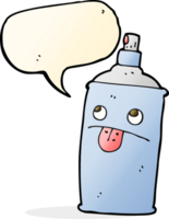 cartoon spray can with speech bubble png