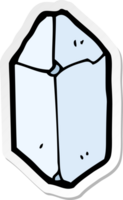 sticker of a cartoon crystal png