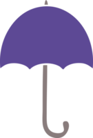 flat color retro cartoon of a open umbrella png