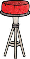 tabouret de petit déjeuner doodle dessin animé png