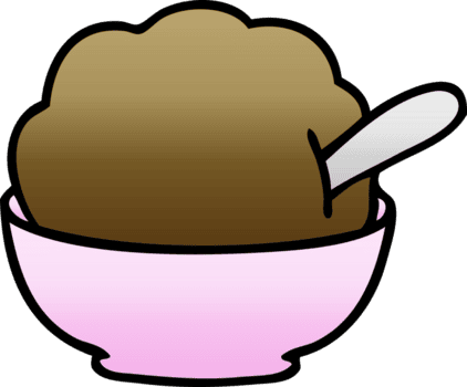 lutning skuggad knäppa tecknad serie choklad is grädde png