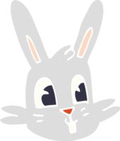 cartoon doodle konijntje gezicht png
