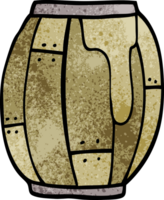 cartoon doodle beer barrel png