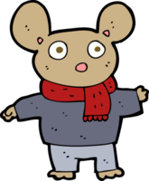 cartoon mouse in clothes png