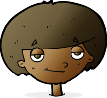 cartoon smug looking boy png