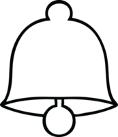 ligne dessin dessin animé de une laiton cloche png