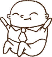 Bald Boss Charcoal Drawing png