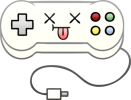 gradient shaded cartoon of a game controller png