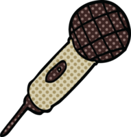 comic book style cartoon microphone png