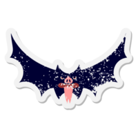 spooky halloween bat grunge sticker png