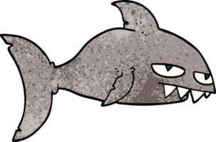 dessin animé doodle requin mortel png