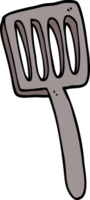 cartoon doodle food spatula png