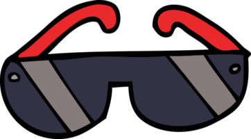 lunettes de soleil de griffonnage de dessin animé png