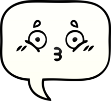 gradient shaded cartoon speech bubble png