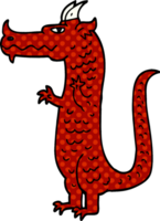 dragon de griffonnage de dessin animé png