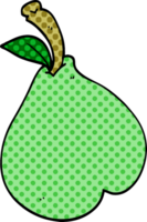 cartoon doodle healthy pear png