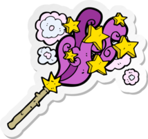 sticker of a cartoon magic wand png