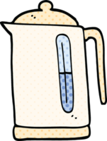 comic book style cartoon kettle png